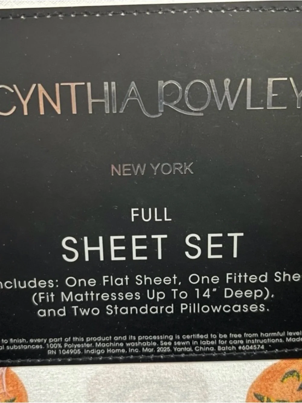 CYNTHIA ROWLEY Halloween Pumpkins Full Sheet Set